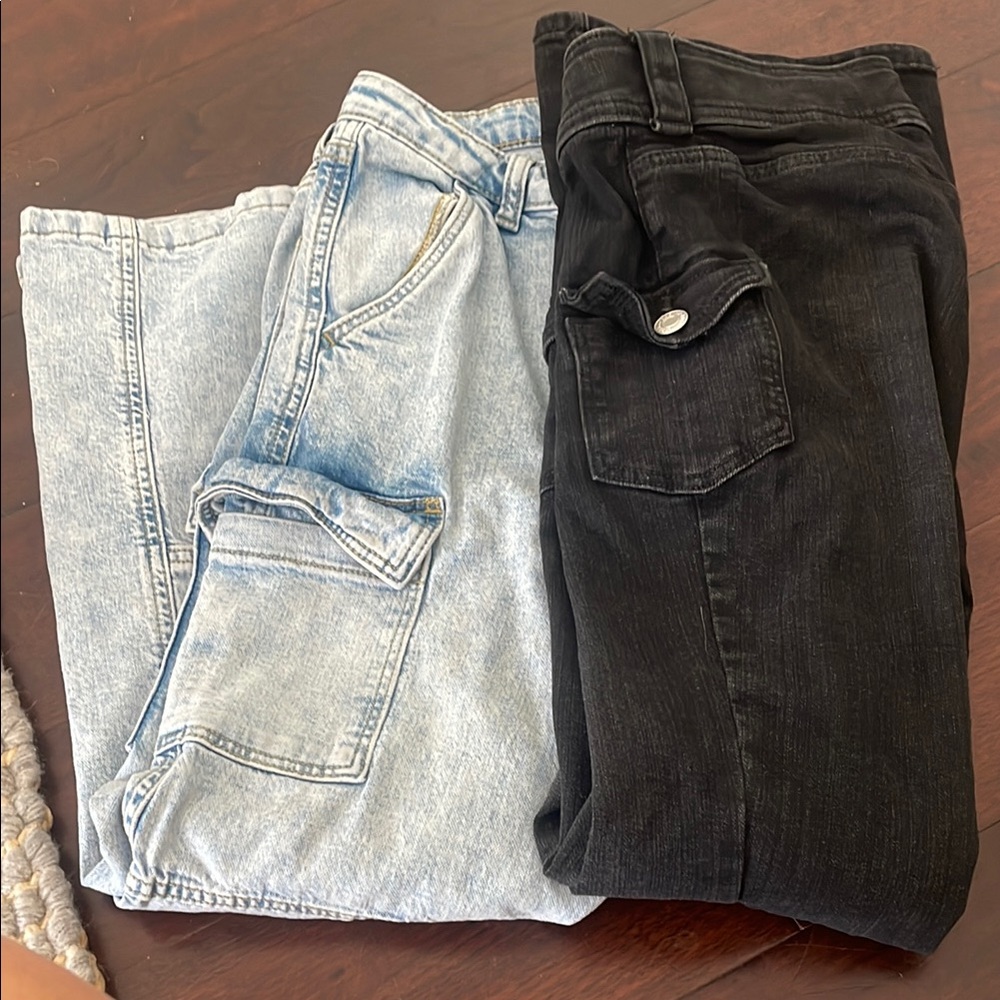 Art class & H&m Black and Light Blue Denim Jeans size 14